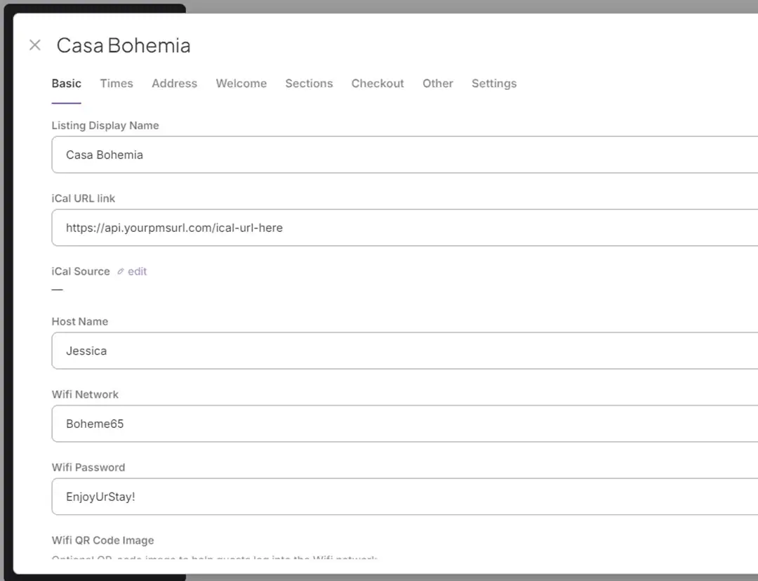 GuideScreen iCal sync setup